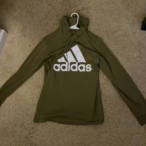 Thin light green adidas hoodie